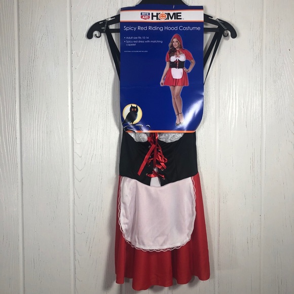 Red Riding Hood Adult Costume 10 12 14 NEW - Picture 1 of 7
